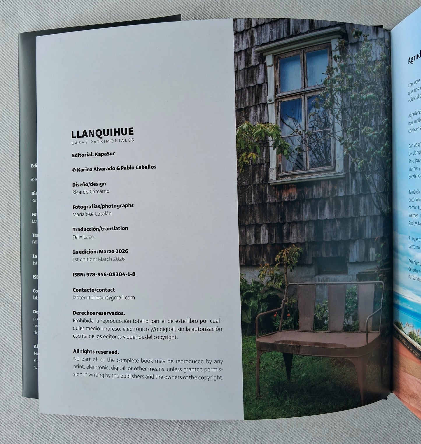 Libro LLANQUIHUE, CASAS PATRIMONIALES.                    Precio lanzamiento.